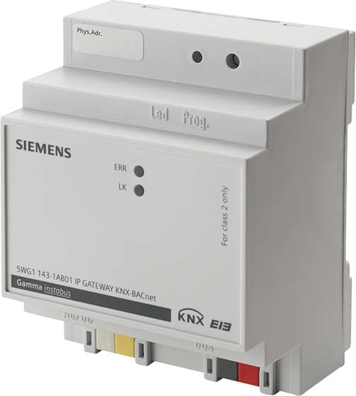 SIEMENS - BUILDING T - BCT5WG1143-1AB01 GATEWAY KNX - BACNET N 143