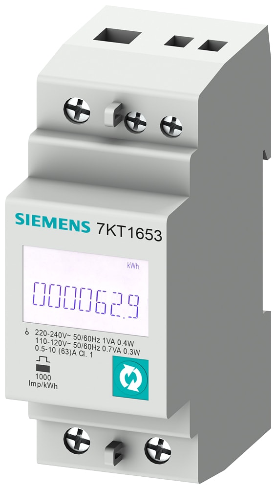 SIEMENS - SIE7KT1652 PAC1600 CONTAT. MONOFASE 63A MODBUS MID