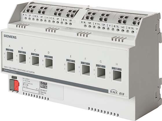 SIEMENS - BUILDING T - BCT5WG1535-1DB51 USC.BIN. N 535D51 8X230V 16/20AX MIS. CO