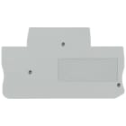 SIEMENS - SIE8WH90004SE00 Piastra terminale per morsetti a due piani sezione 2,5 mm², larghezza 5,2 mm, colore grigio