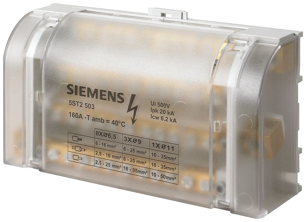 SIEMENS - SIE5ST2503 DISTRIB.BOARD BLOCK 4-POLE,160A 500V