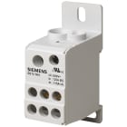 SIEMENS - SIE5ST2505 Blocco distributore a 1 polo, 125A, 690V ingresso 1x 10-35+1x 6-16mm² uscita 6x 2,5-16mm²