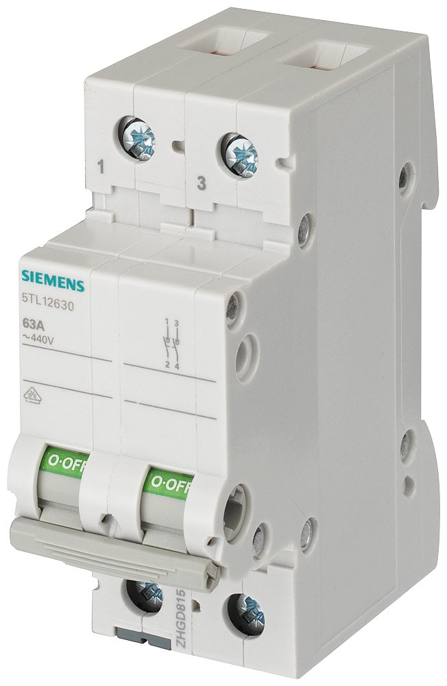 SIEMENS - SIE5TL12800 INT.MAN-SEZ 2P 80A 400VCA ACC.CA 2UM