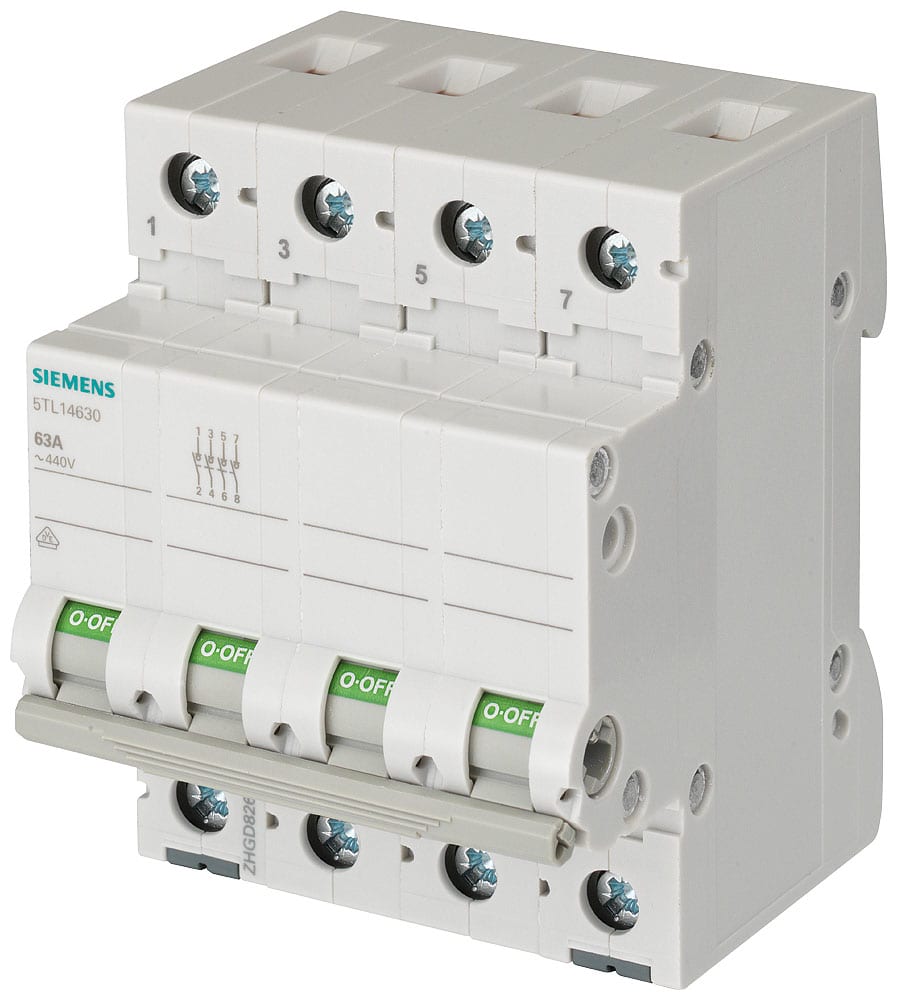 SIEMENS - SIE5TL14910 INT.MAN-SEZ 4P 100A 400VCA ACC.CA 4UM