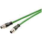 SIEMENS - SIE6XV18708AN10 Cavo IE; 2 x M12;2x2;10 m;2 x D-cod.;IP65,IP67;Cat5e;PVC; mediamente robusto