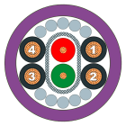 SIEMENS - SIE6XV18602P ECOFAST HYBRID CABLE GP SOLD BY THE M
