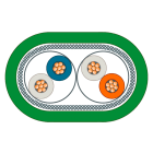 SIEMENS - SIE6XV18502JH20 TP CORD 9/RJ45 2 M