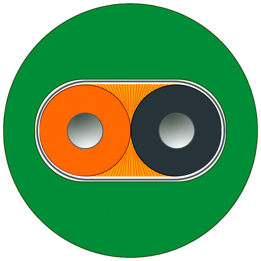 SIEMENS - SIE6XV18742A POF Standard Cable GP 980/1000, con fibra ottica polimero, UL, a metraggio