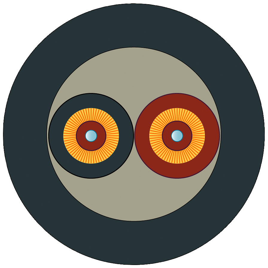 SIEMENS - SIE6XV18735RH30 FO Robust Cable GP 50/125/190 (OM 2), multimode, 2x connettori LC duplex, UL, 3m