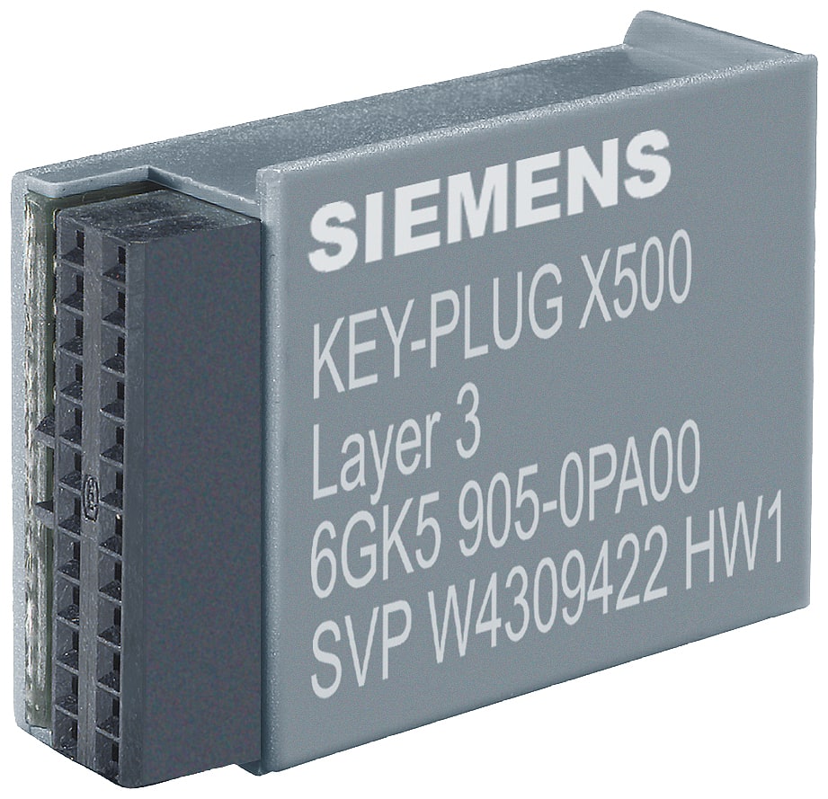SIEMENS - SIE6GK59050PA00 KEY-PLUG XR-500 LAYER 3 FEATURES