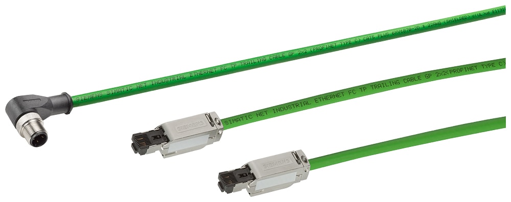 SIEMENS - SIE6XV18715BH10 Cavo IE, IE FC; 2 x RJ45; 2x2; 1 m; Cat5e, Classe D; PVC; robusto