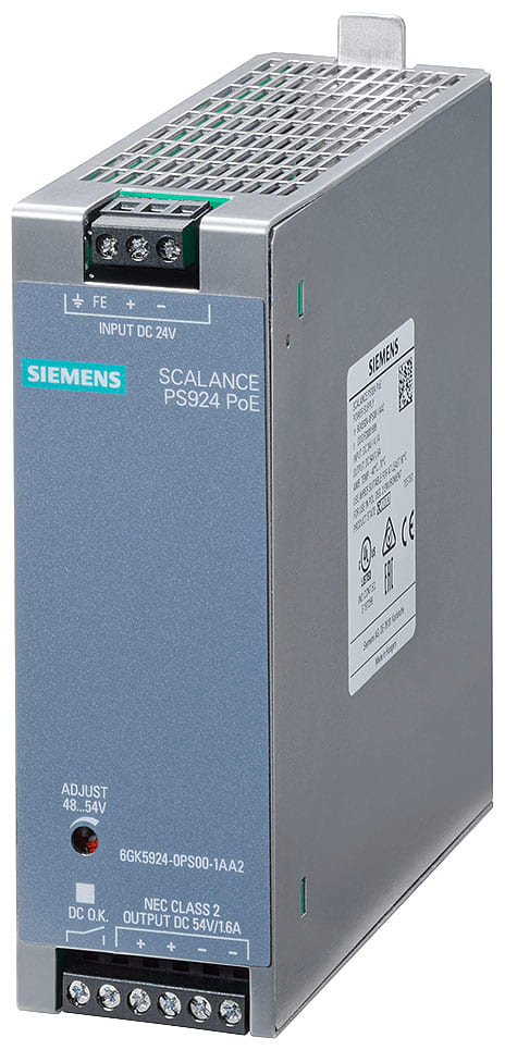 SIEMENS - SIE6GK59240PS001AA2 POWER SUPPLY SCALANCE PS924 POE