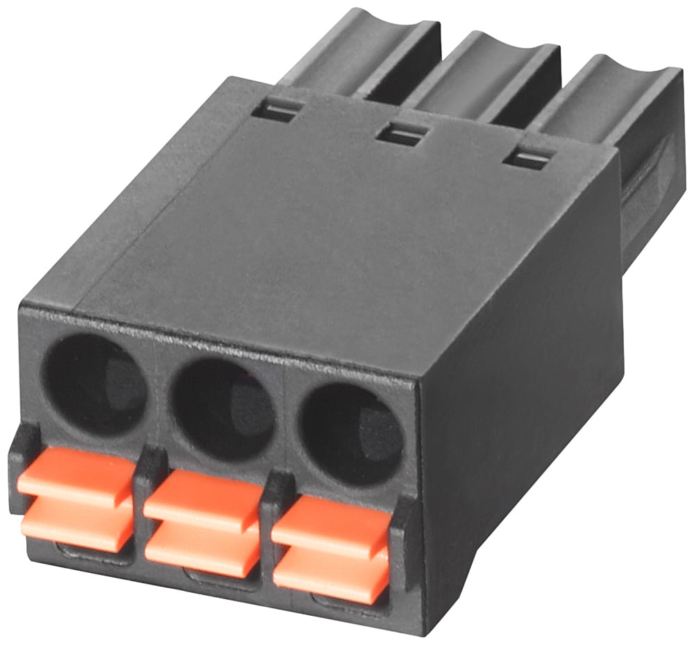 SIEMENS - SIE6GK59801CB100CA5 Morsetti push-in a 3 poli, per alim. di tensione, DC 24 V, per XB-200, 5 pezzi