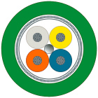 SIEMENS - SIE6XV18702F Cavo IE TP Torsion; 2 x senza; 2x2; Cat5e; senza alogeni; torsione; PUR; robusto