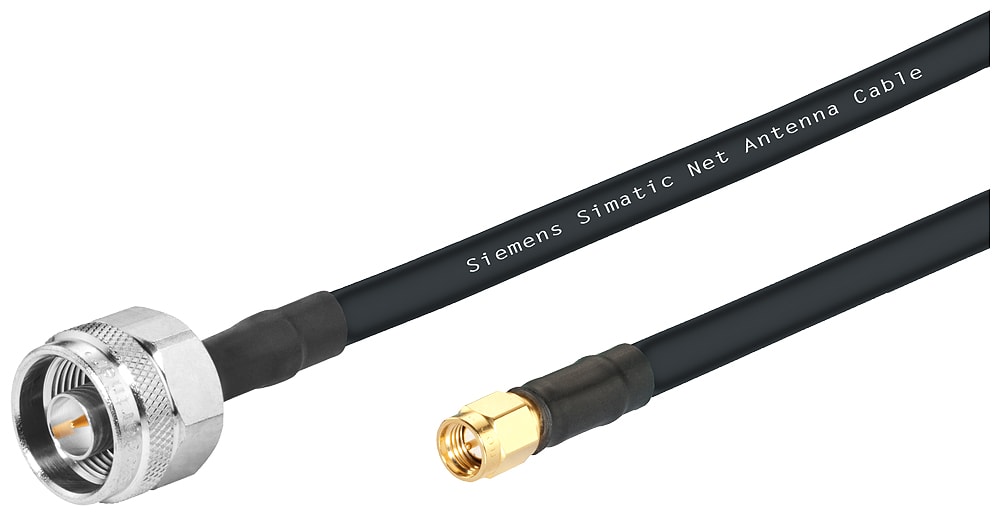 SIEMENS - SIE6XV18755UH50 IWLAN 1x N-Connect/1x SMA, cavo di colleg. fless. maschio/maschio, ferrovia, 5 m