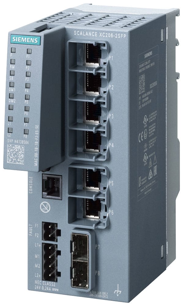 SIEMENS - SIE6GK52062BS002AC2 SCALANCE XC206-2SFP