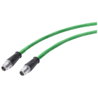 SIEMENS - SIE6XV18785HE30 Cavo IE TP;2 x M12;4x2;0,3 m;2 x X-cod.;IP65/67;Cat6A;senza alogeni;PUR;robusto