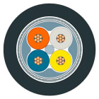 SIEMENS - SIE6XV18712L IE FC TP FOOD CABLE GP 2X2 SOLD BY THE M