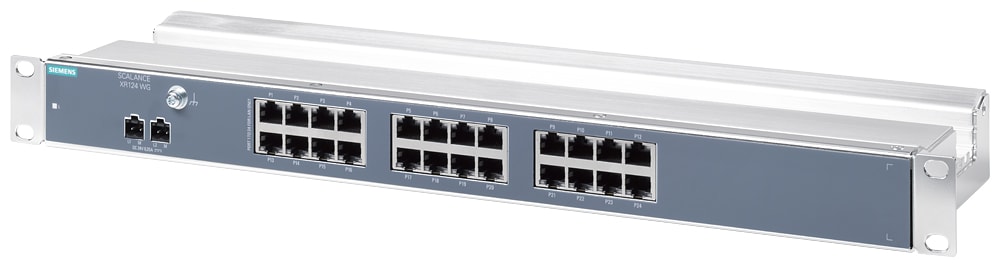 SIEMENS - SIE6GK51240BA002AR3 SCALANCE XR124, unmanaged rack switch workgroup, DC 24 V, 24x RJ45