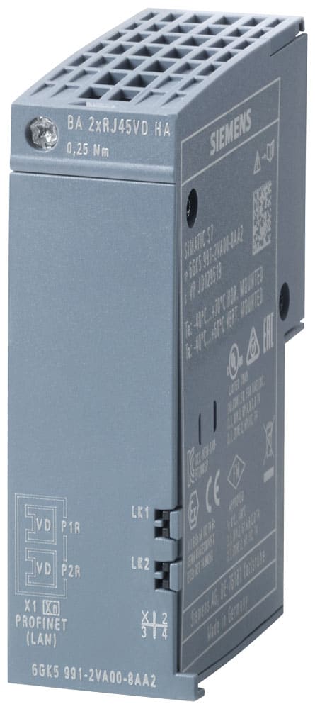 SIEMENS - SIE6GK59912VA008AA2 BusAdapter VD (VD = distanza variabile) BA 2 x RJ45VD HA, 2 x RJ45, CC