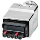 SIEMENS - SIE6GK19070AB116AA0 Power Plug PRO, connettore push pull power a 5 poli per montaggio sul posto,1 pz