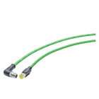 SIEMENS - SIE6XV18785SH30 IE TP CORD M12-90/RJ45-180 (4X2, 3 M)