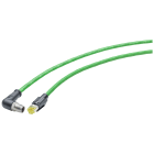 SIEMENS - SIE6XV18785SH10 Cavo IE TP;M12/RJ45;4x2;1 m;X-cod.;IP65/67;Cat6A;senza alogeni;PUR;robusto