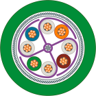 SIEMENS - SIE6XV18762B IE FC TP FLEXIBLE CABLE GP 4X2, CAT7