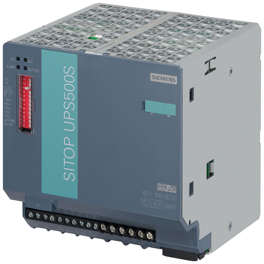 SIEMENS - SIE6EP19332EC41 Alimentatore di continuità SITOP UPS500S 2,5 kW, DC 24 V/15 A con USB