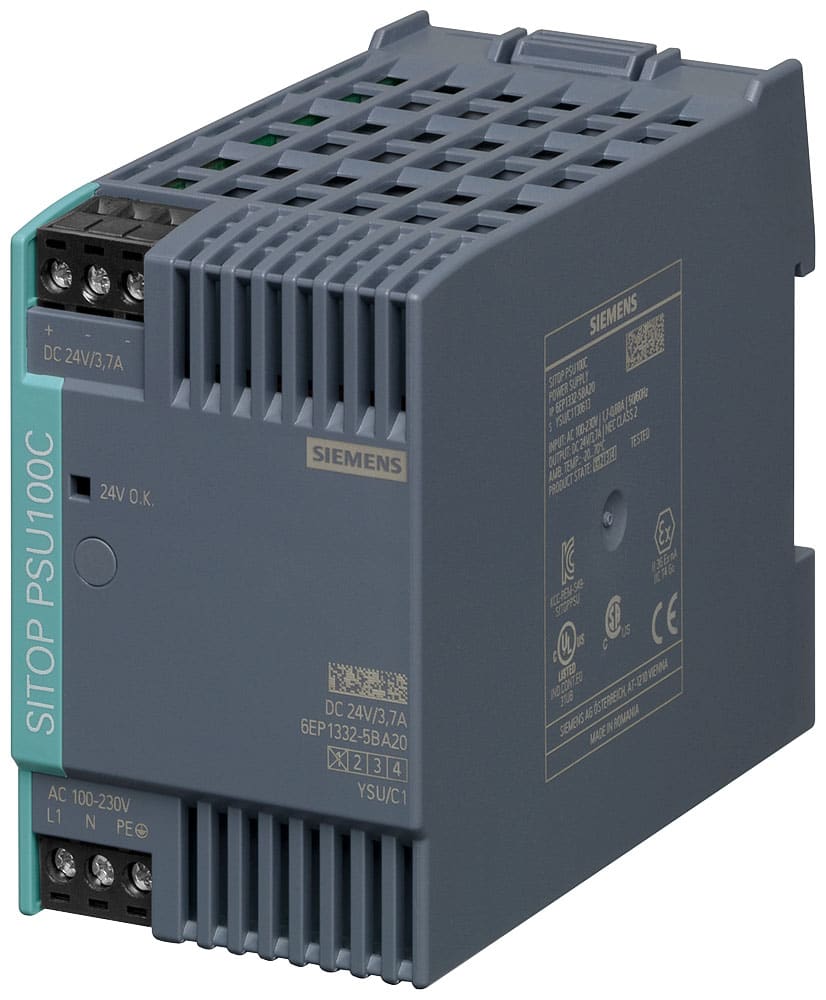 SIEMENS - SIE6EP13325BA20 SITOP PSU100C 1ACDC DC24V 4A NECCLASS2