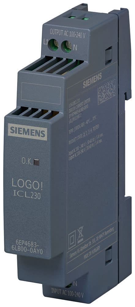 SIEMENS - SIE6EP46836LB000AY0 LOGO! limitatore della corrente di inserzione 1AC 100-240 V/5 A