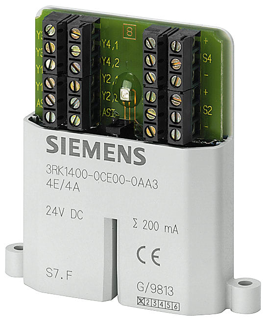 SIEMENS - SIE3RK14000CE000AA3 Modulo piatto AS-i, 4I/4Q, morsetti a vite, 4 x 1 ingressi PNP, 4 x uscite, 45 mA, DC 24 V