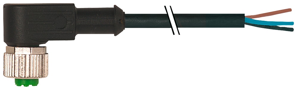 SIEMENS - SIE3RK19024GB504AA0 Cavo di comando, 5 m, 1 x presa M12 angolata, 4 x 0,34 mm², A-coded, max. 4 A