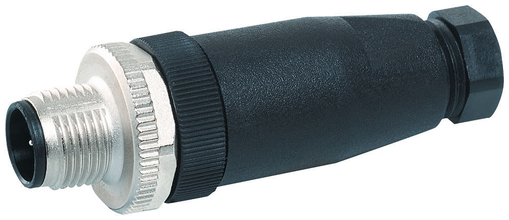 SIEMENS - SIE3RK19024BA005AA0 Connettore M12, diritto, morsetti a vite, max. 0,75 mm², a 5 poli, A-coded, max. 4 A