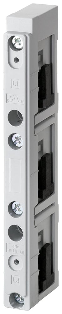 SIEMENS - SIE8US19233UA01 sistema di sbarre collettrici, accessori interdistanza tra le sbarre 60mm supporto per sbarre collettrici a 3 poli per sbarre 12x 5 (10)-30x 5 (10)...