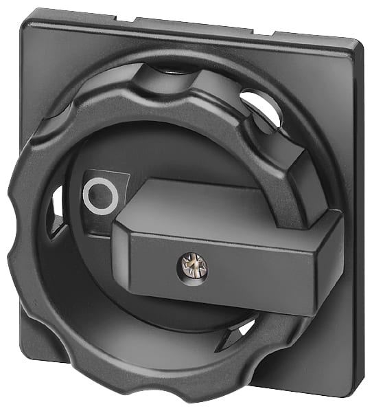 SIEMENS - SIE3LD92841B Comando rotativo, leva di azionamento nera, per fissaggio frontale su quattro fori, accessori