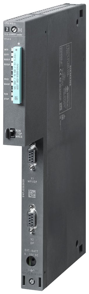 SIEMENS - SIE6ES74122XK070AB0 CPU412-2, MPI/DP, 1 MB