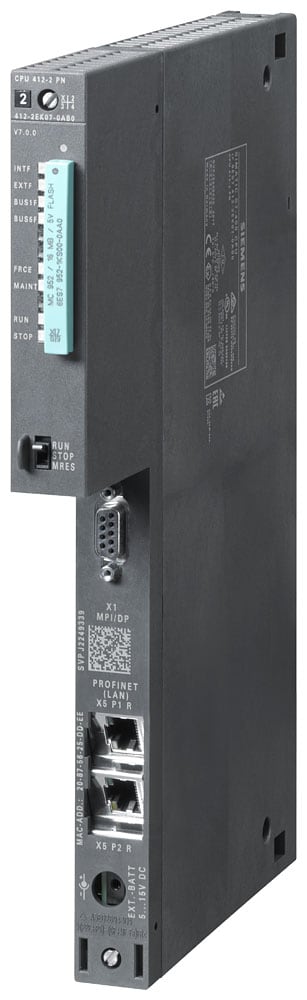 SIEMENS - SIE6ES74122EK070AB0 SIMATIC S7-400 CPU 412-2 PN 1 MB