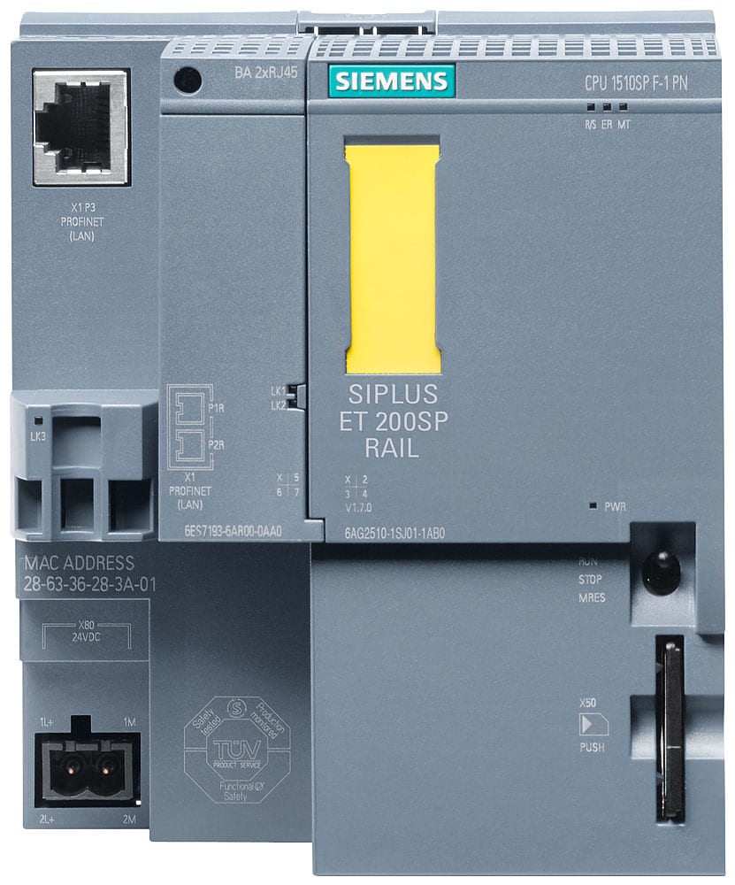 SIEMENS - SIE6AG25121SK011AB0 SIPLUS ET 200SP CPU 1512 F-1 PN RAIL