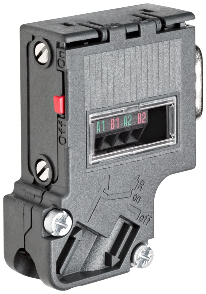 SIEMENS - SIE6ES79720BA420XA0 SIMATIC DP Connettore PROFIBUS RS 485, a vite, senza presa PG, 35°