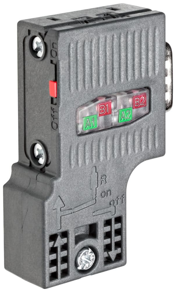 SIEMENS - SIE6ES79720BA520XB0 SIMATIC DP Connettore PROFIBUS RS 485, FastConnect, senza presa PG, 90° UI 100