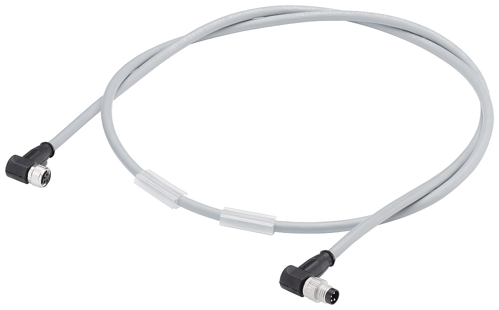 SIEMENS - SIE6ES71942LH031AB0 POWER CABLE M8, ANGLED, 0,3M