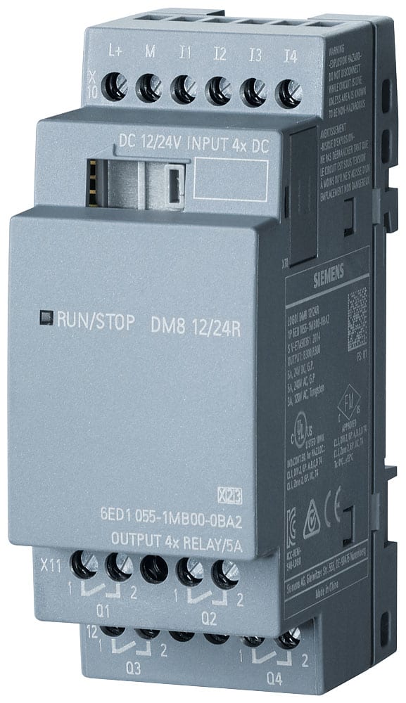 SIEMENS - SIE6ED10551MB000BA2 LOGO! DM8 12/24R, EXP MODULE