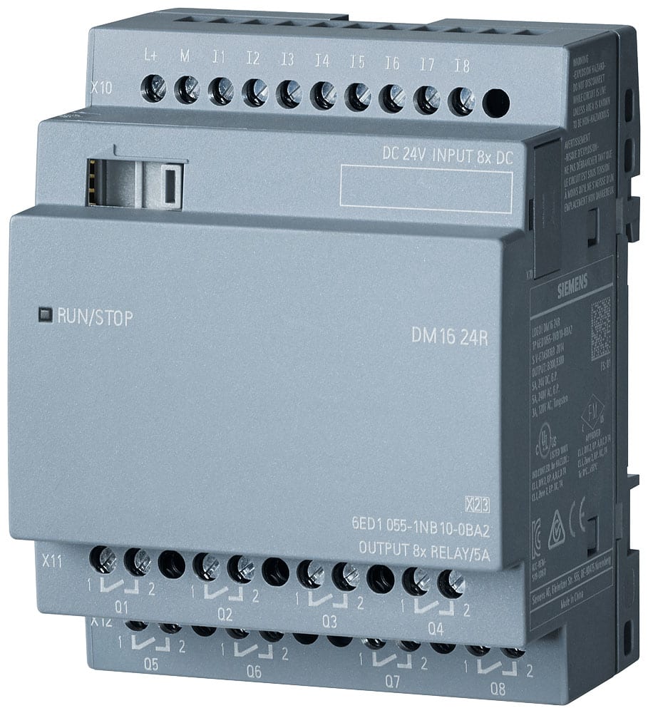 SIEMENS - SIE6ED10551NB100BA2 LOGO! DM16 24R, EXP MODULE,
