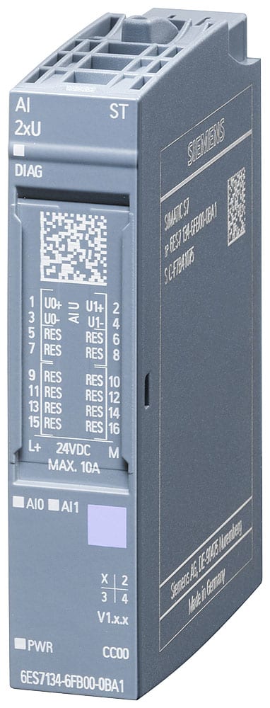 SIEMENS - SIE6ES71346FB000BA1 SIMATIC ET 200SP AI 2 x U ST UI 1