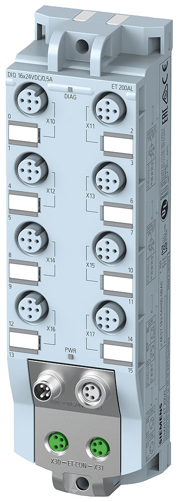 SIEMENS - SIE6ES71435AH000BA0 ET 200AL, DIQ 16X24VDC/0,5A, 8XM12