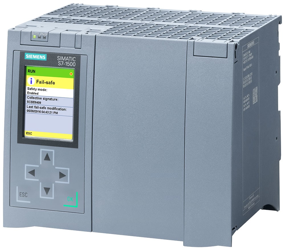 SIEMENS - SIE6ES75173UP000AB0 CPU 1517TF-3 PN/DP, 3MB PROG., 8MB DATA