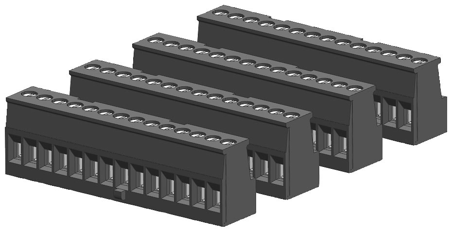 SIEMENS - SIE6ES72921AP400XA0 CONNECTOR BLOCK, 14 TERMINAL, TIN (4/PK)