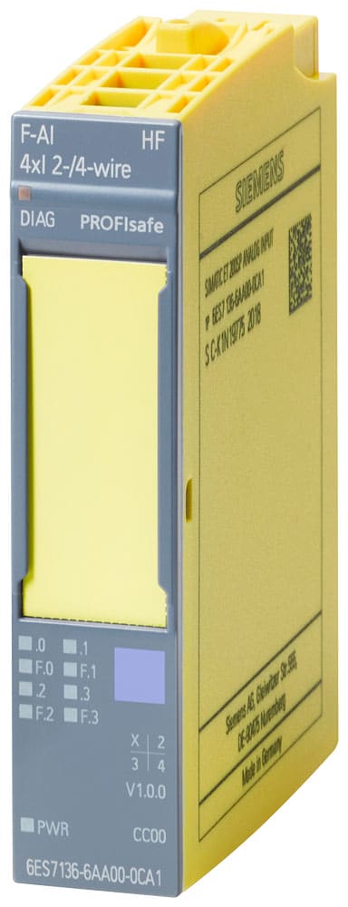 SIEMENS - SIE6ES71366AA000CA1 SIMATIC ET 200SP F-AI 4xI 0(4)..20mA 2-/4-wire HF