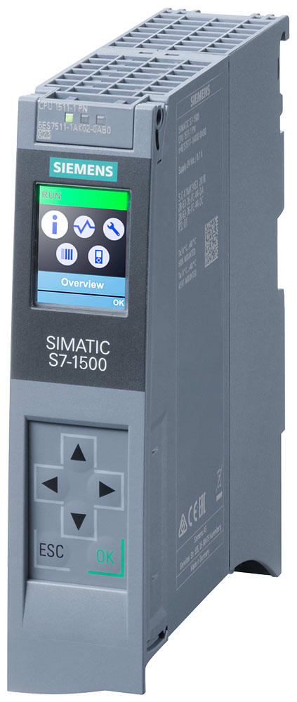 SIEMENS - SIE6ES75111AK020AB0 CPU 1511-1 PN, 150KB PROGR., 1MB DATI